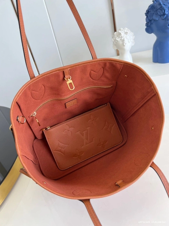 Official oldcobbler VUITTON MM LOUIS NEVERFULL 0806